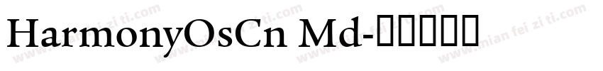 HarmonyOsCn Md字体转换